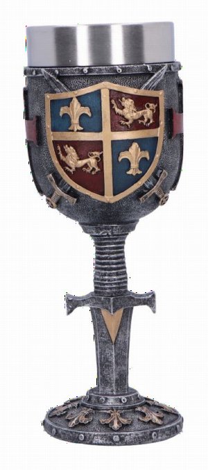 Photo #1 of product U6714A24 - Heraldic Medieval Goblet 20cm