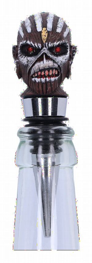 Photo #1 of product B6338X3 - Officially Licensed Iron Maiden Eddie Book of Souls Bottle Stopper 10cm