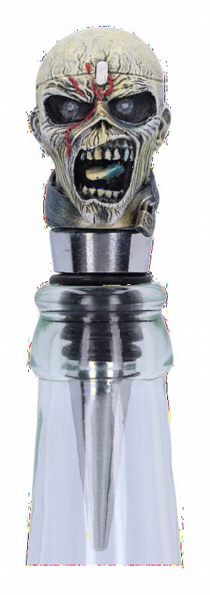 Photo #1 of product B6340X3 - Officially Licensed Iron Maiden Eddie Piece of Mind Bottle Stopper 10cm