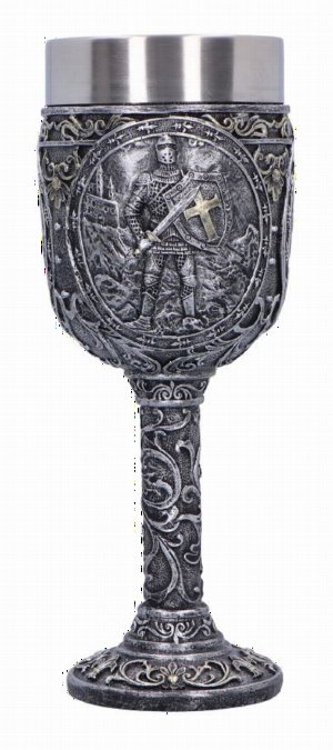 Photo #1 of product U6971A25 - Knight of Honour Goblet  Medieval Knight Drinkware