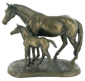 Photo of Mare and Foal Horse Figurine (Harriet Glen)
