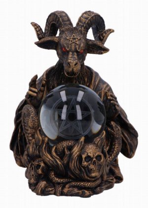 Photo #1 of product D6761A24 - Orbuculum of the Baphomet Illuminating Figurine 16cm