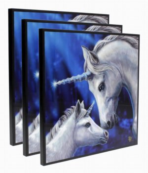 Photo #1 of product B4375M8 - Sacred Love Crystal Clear Picture 40cm Set of 3