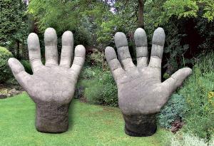 Photo of Stone Hands Left and Right (Set of 2)
