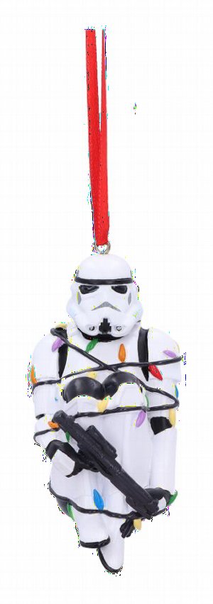 Photo #1 of product B6414X3 - Stormtrooper In Fairy Lights Decorative Hanging Ornament 9cm