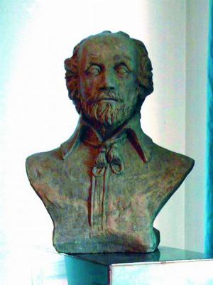 Photo of William Shakespeare Stone Bust