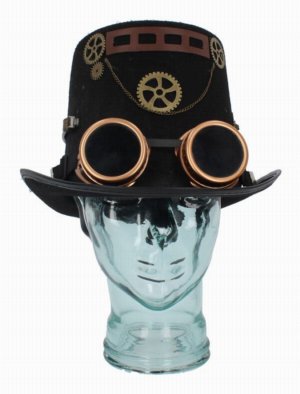 Photo #1 of product D3681J7 - Steampunk Cogsmith's Hat  (Pack of 3) 16cm