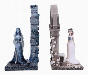 Photo #1 of product B6920A25 - Corpse Bride Emily and Victoria Bookends