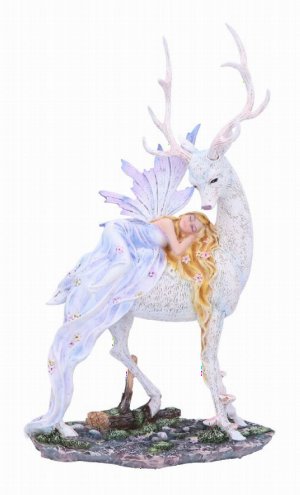 Photo #1 of product D6855C24 - Evelyn Fairy and Stag Figurine