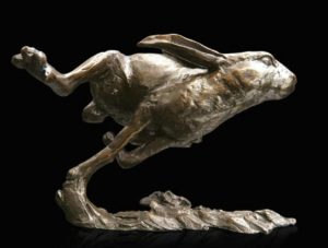 Photo of Hare Running Bronze Figurine (Limited Edition) Michael Simpson