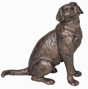 Photo of Harry Labrador Sitting Bronze Sculpture (Frith)