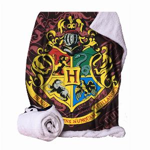 Photo #1 of product C6219W2 - Harry Potter Hogwarts Crest Soft To Touch Throw 100*150cm