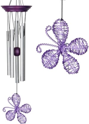 Photo of Isabelles Dancing Butterfly - Purple Wind Chime (Woodstock)