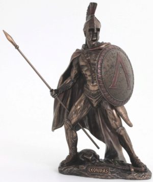 Photo of Leonidas King of Sparta Bronze Figurine 26 cm