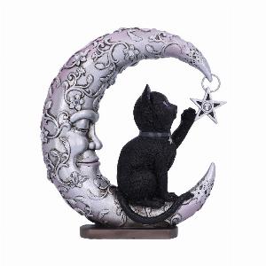 Photo #1 of product B5978V2 - Luna Companion Moon and Cat Ornament 18.8cm