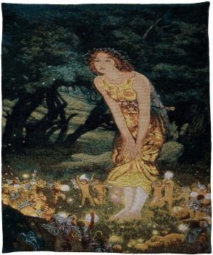 Phot of Mid Summers Eve By Edward Robert Hughes Wall Tapestry