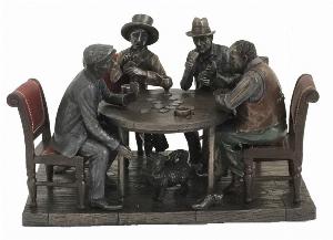 Photo of Poker Night Bronze Figurine