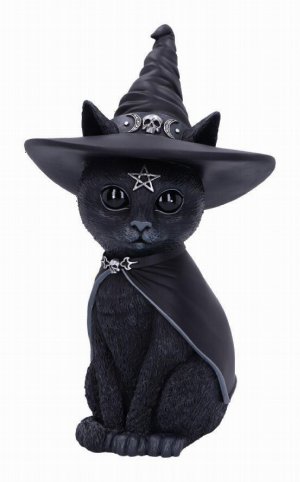 Photo #1 of product B5903V2 - Purrah Witch Cat Figurine 30cm (Large)