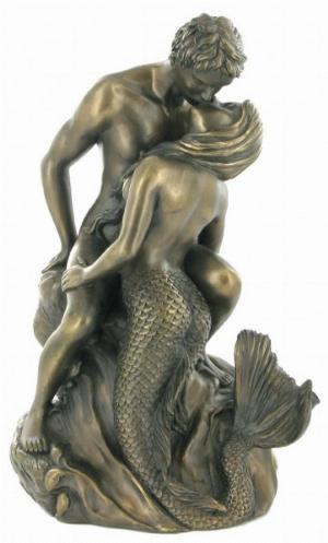 Photo of Seduction Bronze Mermaid Figurine (Love is Blue)