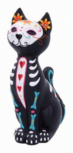 Photo #1 of product D1277D5 - Sugar Puss Figurine Day of the Dead Cat Ornament