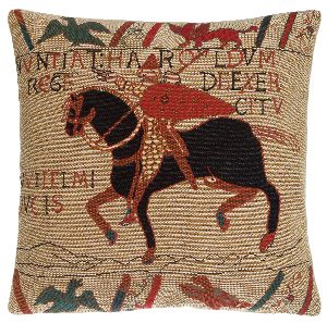 Phot of The Bayeux Tapestry Harolds Tapestry Cushion