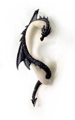 Photo of The Dragons Lure Ear Wrap Black