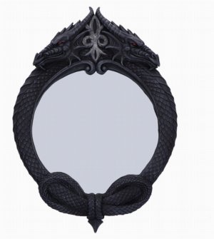 Photo #1 of product D6845C24 - The Reflector Gothic Dragon Mirror