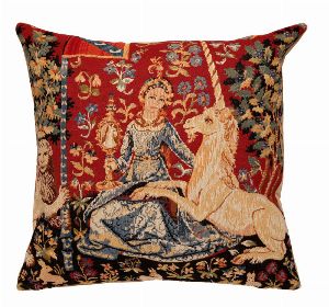 Phot of The View Medieval Tapestry Cushion
