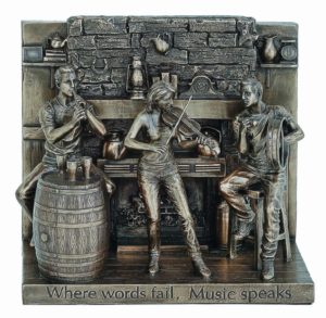 Photo of Where Words Fail, Music Speaks Bronze Figurine