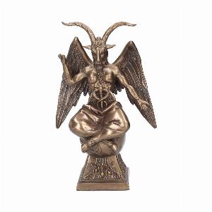 Photo #1 of product D0434B4 - Baphomet Occult Mystical Figurine Bronze Gothic Ornament