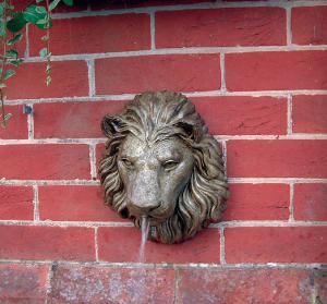 Photo of Chatsworth Fountain Lion Stone Plaque