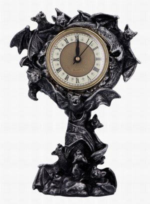 Photo #1 of product U6508Y3 - Chiroptera Time Bat Clock