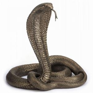 Photo of Cobra Bronze Snake Figurine