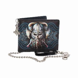 Photo #1 of product B4104M8 - Nemesis Now Danegeld Viking Wallet with Decorative Chain Black 11cm