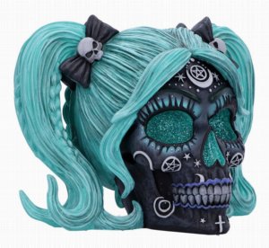 Photo #1 of product B6590Y3 - Drop Dead Gorgeous - Cute and Cosmic Witchy Doll Skull