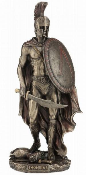 Photo of Leonidas King of Sparta Bronze Figurine 26cm