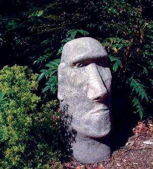 Photo of Moai Head Stone Sculpture
