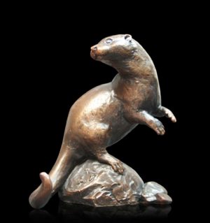 Photo of Otter Small Bronze Figurine (Limited Edition) Michael Simpson