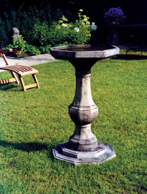 Photo of Pedestal Stone Birdbath