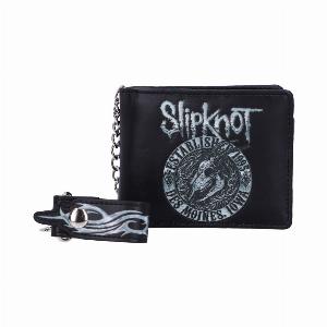 Photo #1 of product B5217R0 - Officially Licensed Slipknot Flaming Goat Logo Wallet with Chain