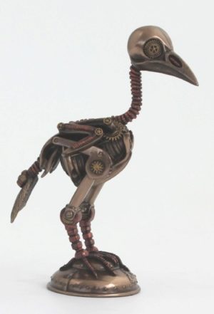 Photo of Steampunk Crow Bronze Figurine 17 cm