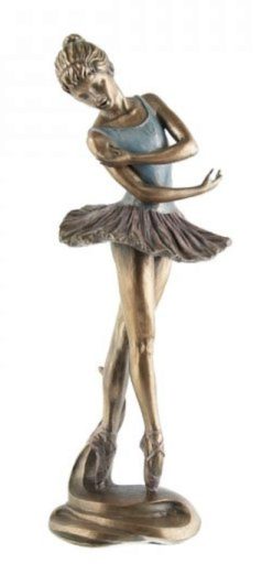 Photo of Dancing Ballerina Bronze Figurine 27 cm