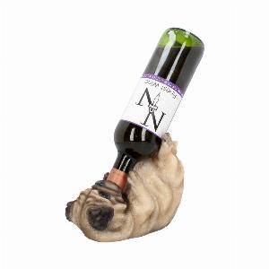 Photo #1 of product U2805G6 - Pug Dog Guzzler Wine Bottle Holder