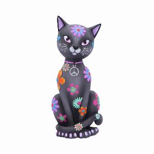 Photo #1 of product B6032W2 - Hippy Kitty Black Cat Ornament  26cm