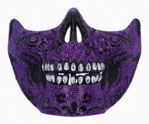 Photo #1 of product D7112B25 - Fancy Dress Jewelled Masquerade Mask Cosplay (Purple)