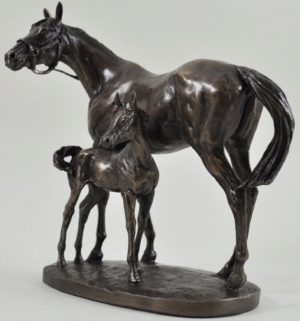 Photo of Mare and Foal Horse Figurine (David Geenty)