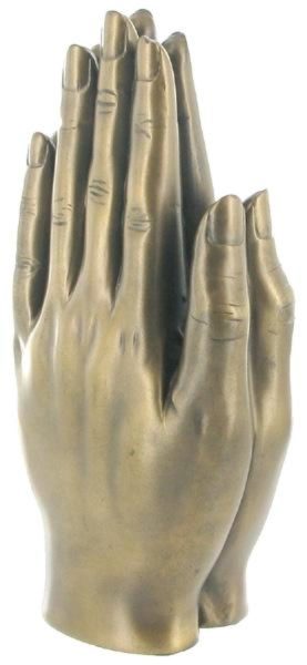 Photo of Praying Hands Bronze Sculpture 16 cm