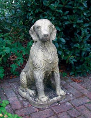 Photo of Setter Dog Stone Statue