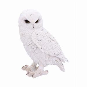 Photo #1 of product U4772P9 - Snowy Watch Large White Owl Ornament