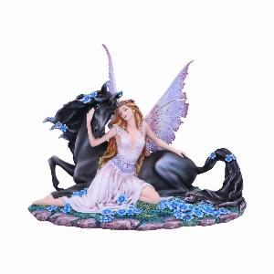 Photo #1 of product D5124R0 - Spirit Bond Purple Pink Unicorn Fairy Companion Figurine